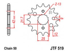 Зірка передня JTF1321.13